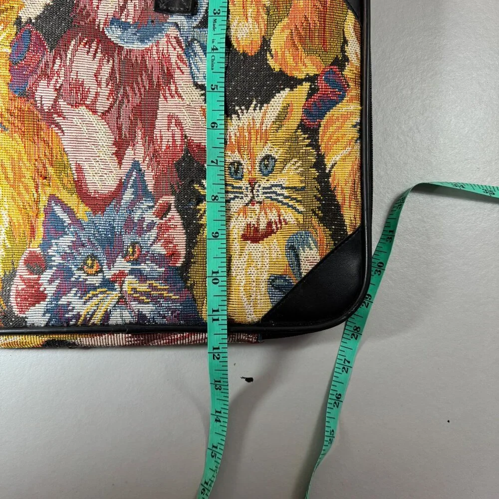 Vintage Tapestry Cat Laptop Case or Briefcase